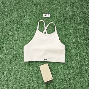 Nike Indy Seamless Ribbed Light Support Non-Padded Sports Bra Sail Sz XS DV9966